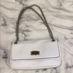 Brand New Michael Kors White purse with chain